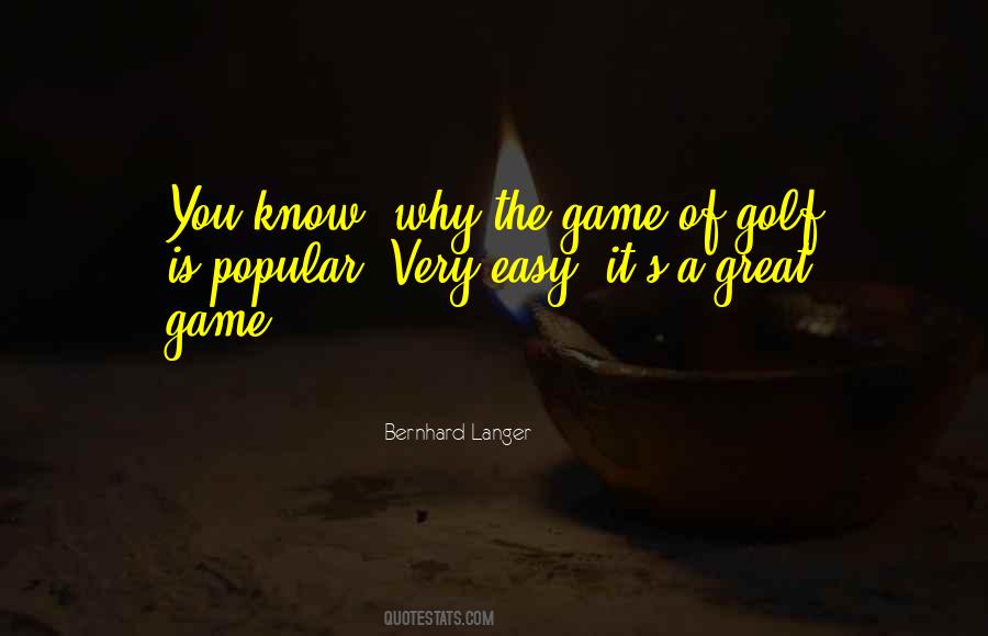 Quotes About The Game Of Golf #773919