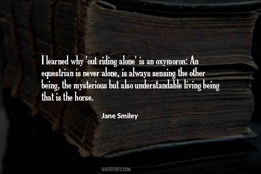 Alone Riding Quotes #759142