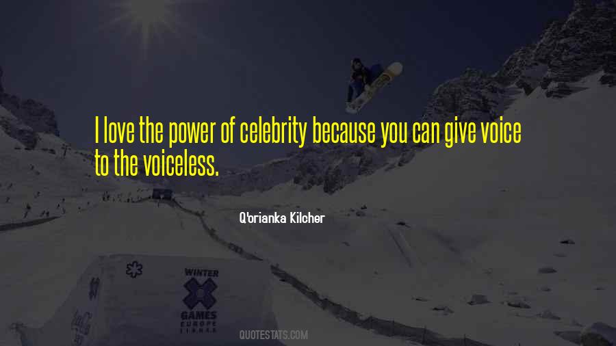 Be A Voice For The Voiceless Quotes #109861