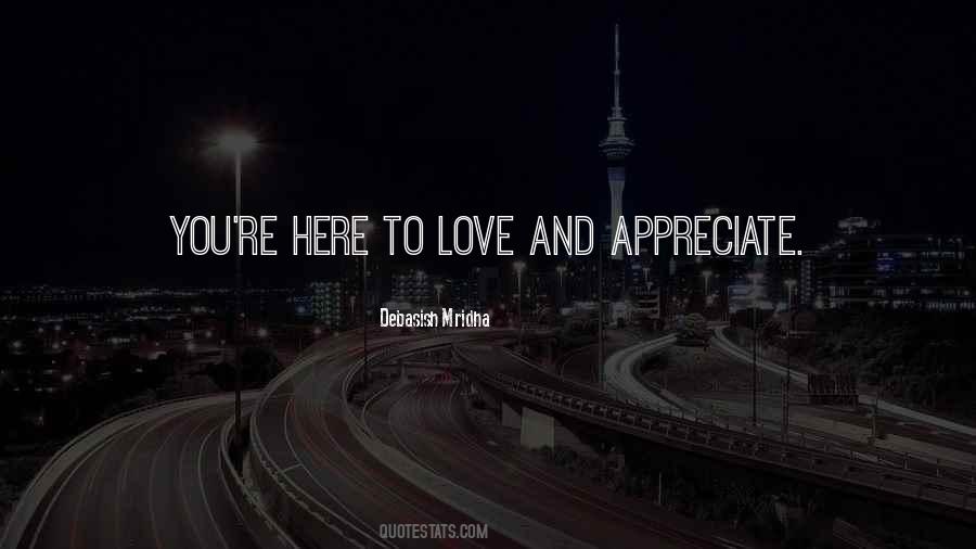 Quotes About Appreciate Love #478731