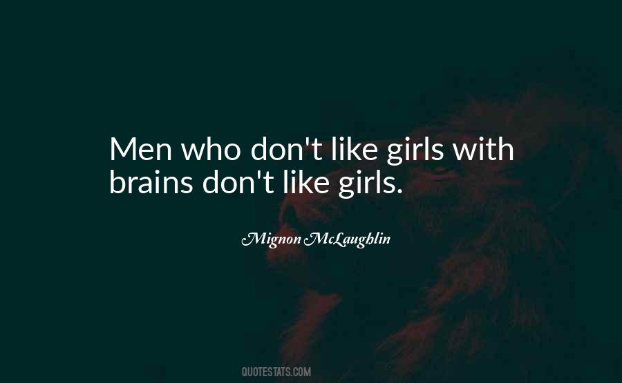 Quotes About Men's Brains #1780144