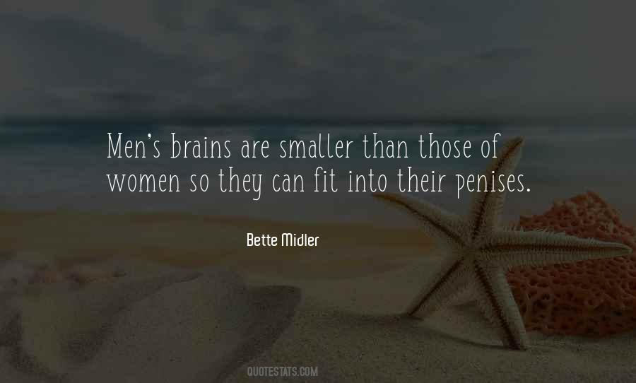 Quotes About Men's Brains #632470