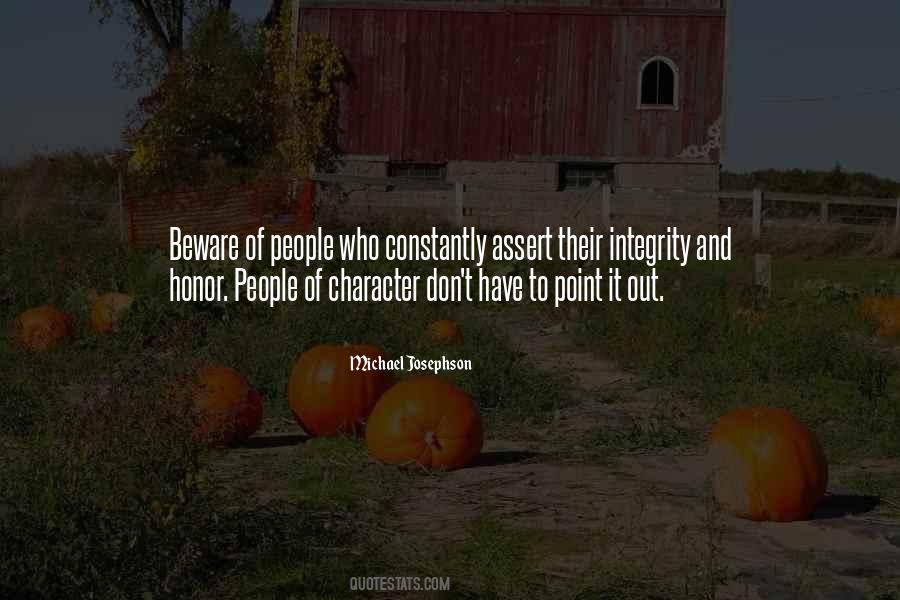 Quotes About Integrity And Honor #1066759