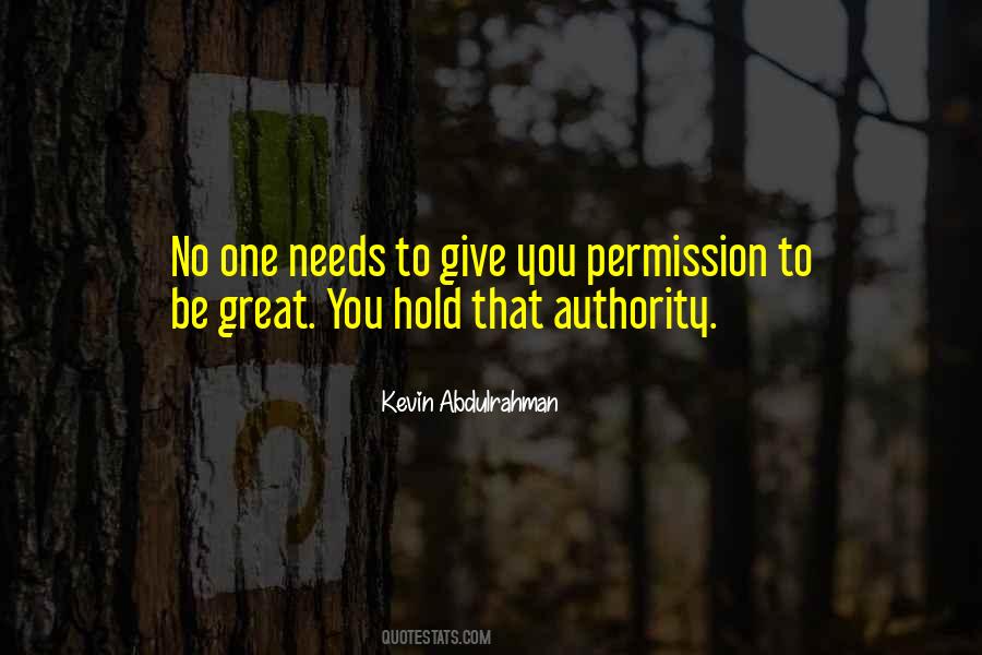 Quotes About Permission #1123727