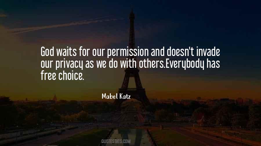 Quotes About Permission #1206572