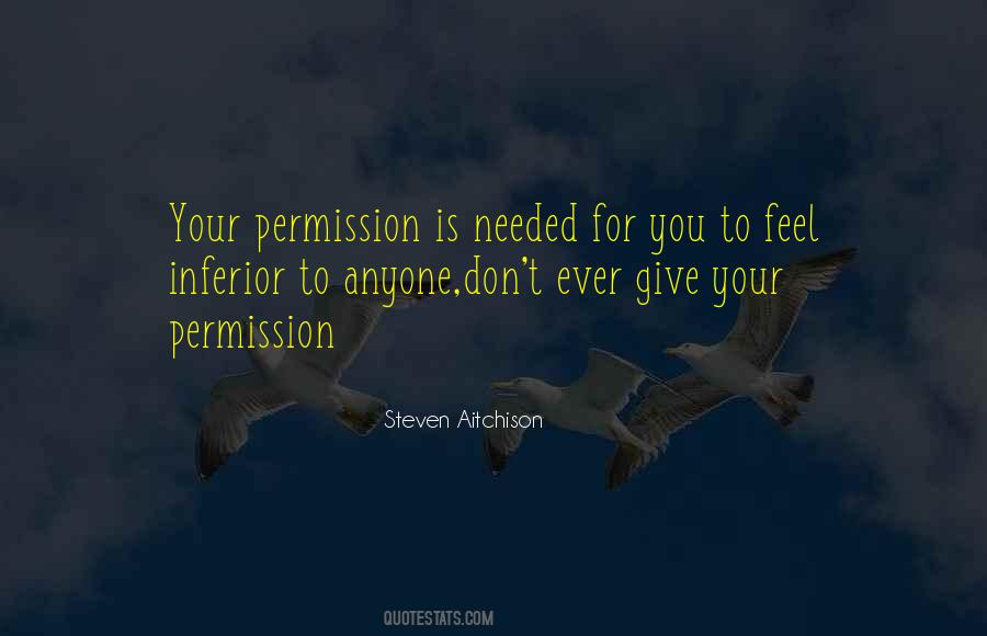 Quotes About Permission #1364909