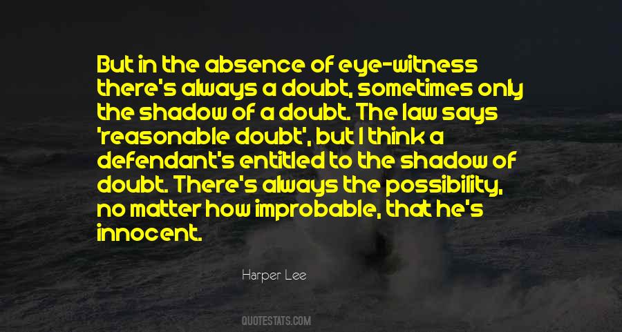 Quotes About Eye Witness #370710