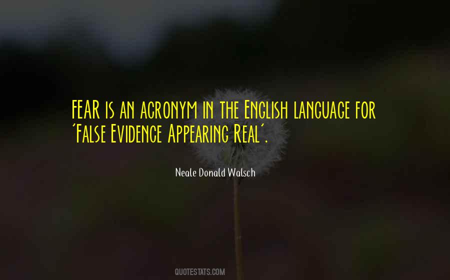 Fear Is Real Quotes #705707