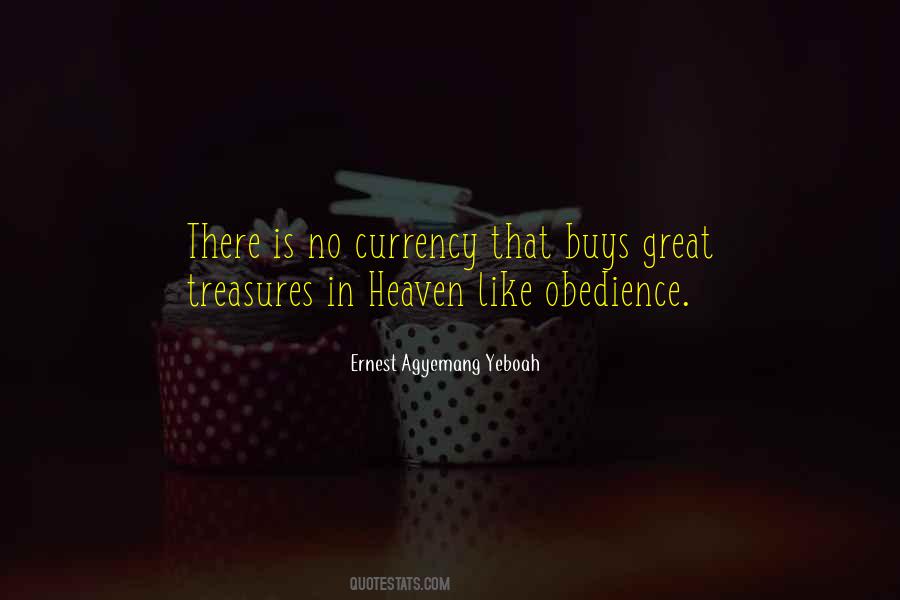 Quotes About Treasures In Heaven #1012790
