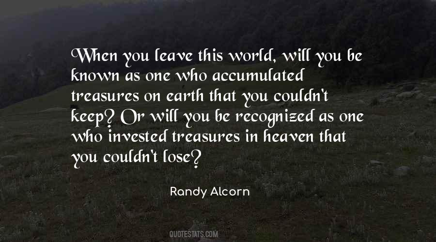 Quotes About Treasures In Heaven #464487 Quotes About Treasures In Heaven #464487