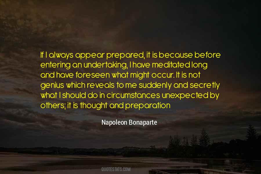 Be Prepared For The Unexpected Quotes #118595