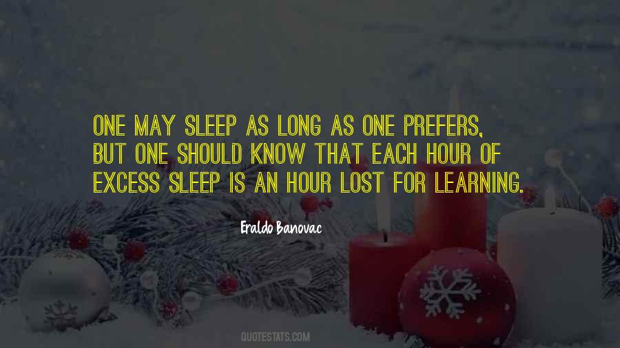 Long Sleep Quotes #161095