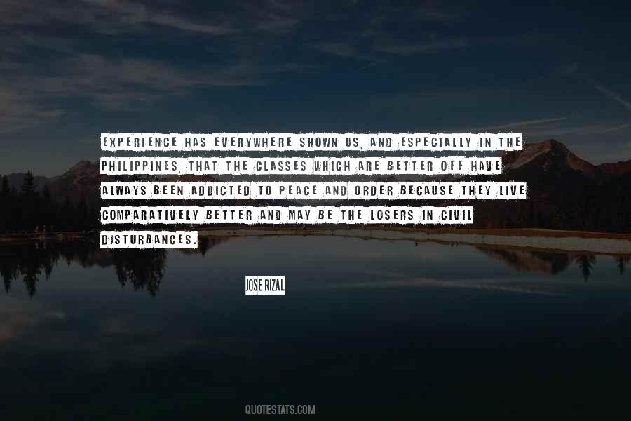 Live In Order To Be Quotes #1068052