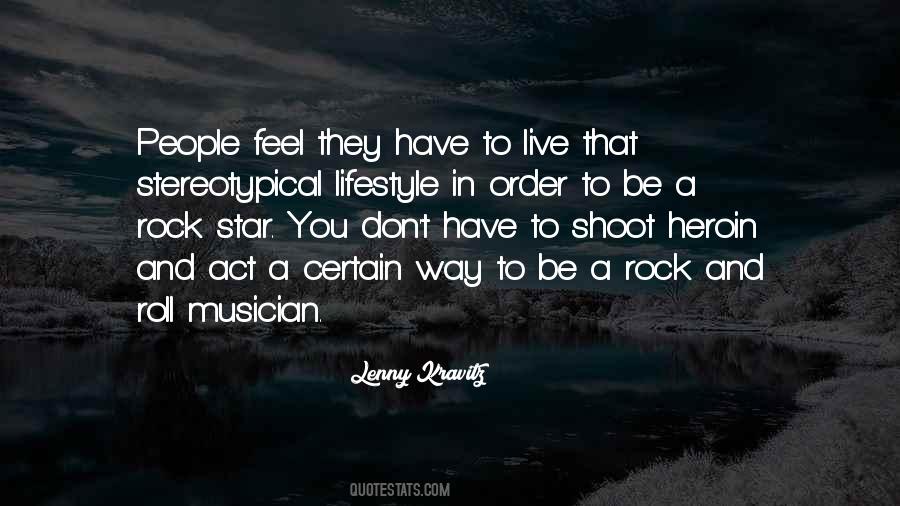 Live In Order To Be Quotes #266530