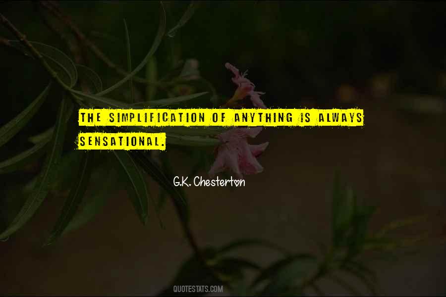 Quotes About Simplification #1535663