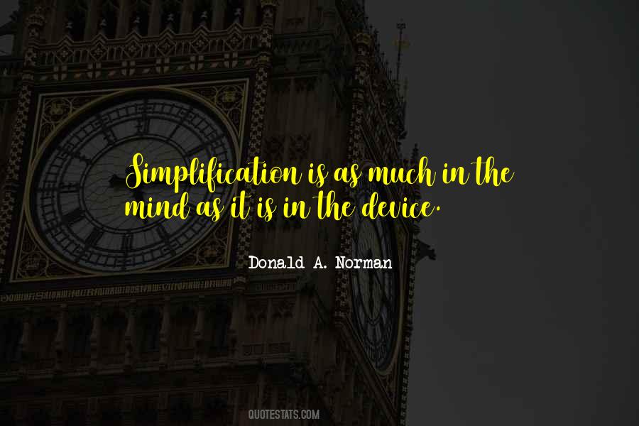 Quotes About Simplification #160045