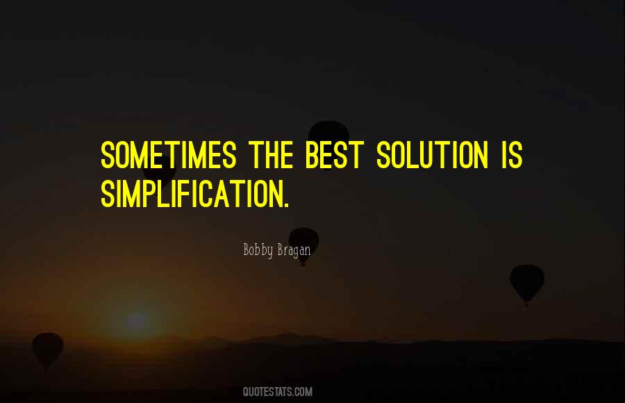 Quotes About Simplification #492137