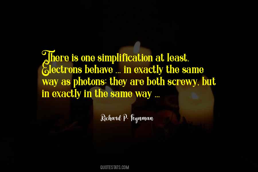 Quotes About Simplification #927455