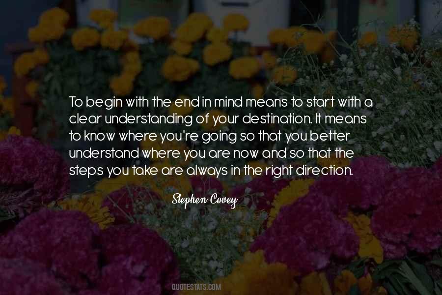 Quotes About Begin With The End In Mind #873278