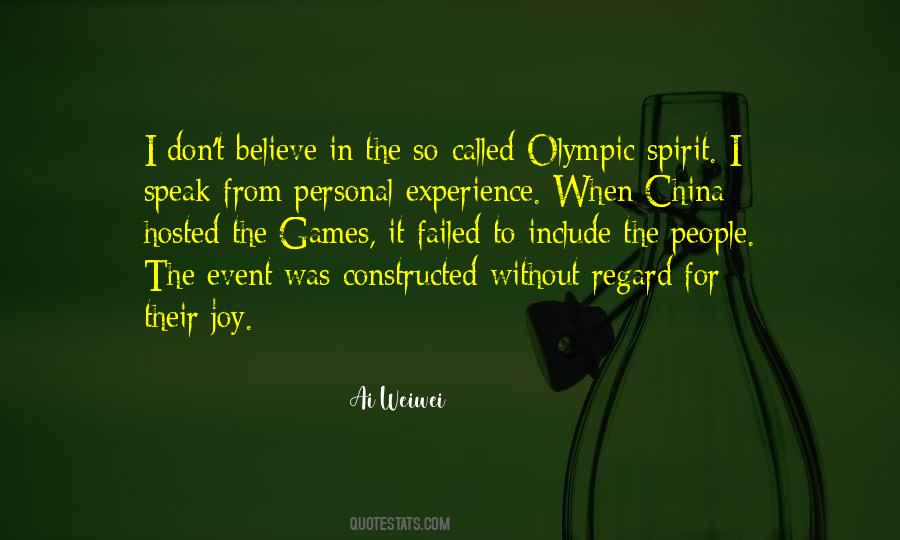 Spirit Of The Olympic Games Quotes #3995