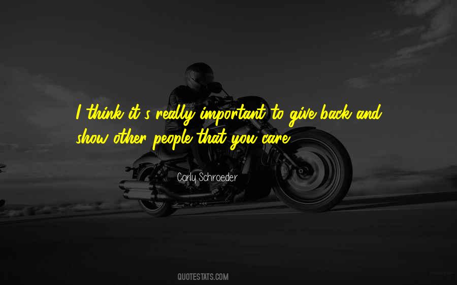 Show You Care Quotes #296552