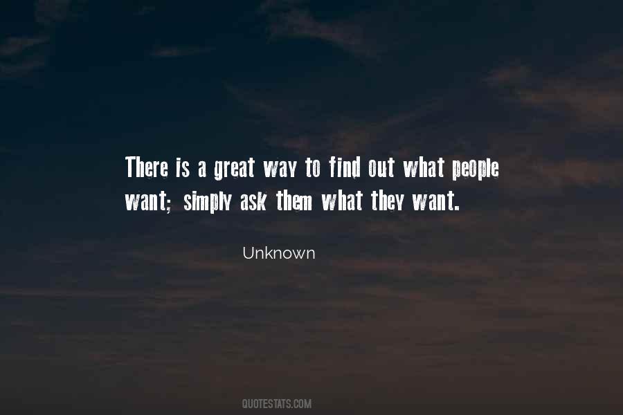 What People Want Quotes #1284635