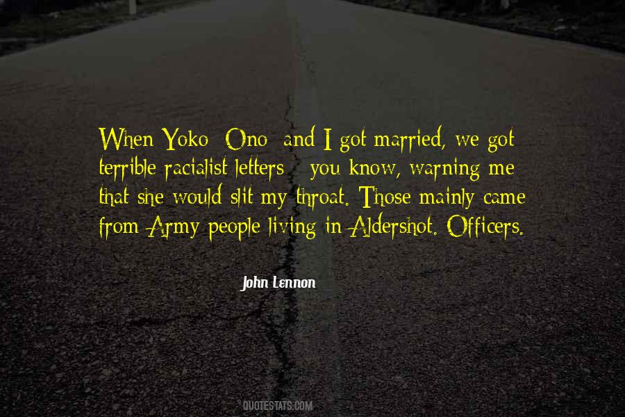 Quotes About John Lennon And Yoko Ono #896951