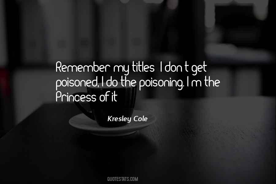 Quotes About Poisoning #501961