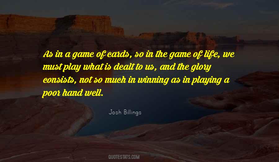 Quotes About Not Playing Games #1782455