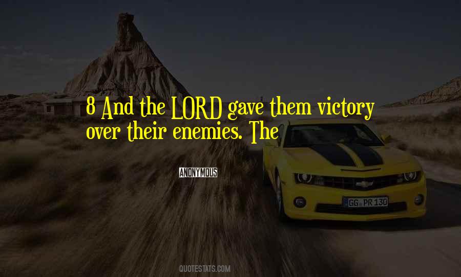 Quotes About Victory Over Enemies #1189100