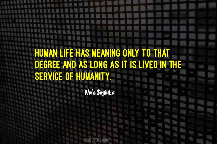 Service To Humanity Quotes #1768840