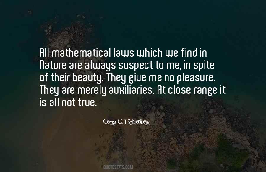 Quotes About Mathematical Beauty #1752755