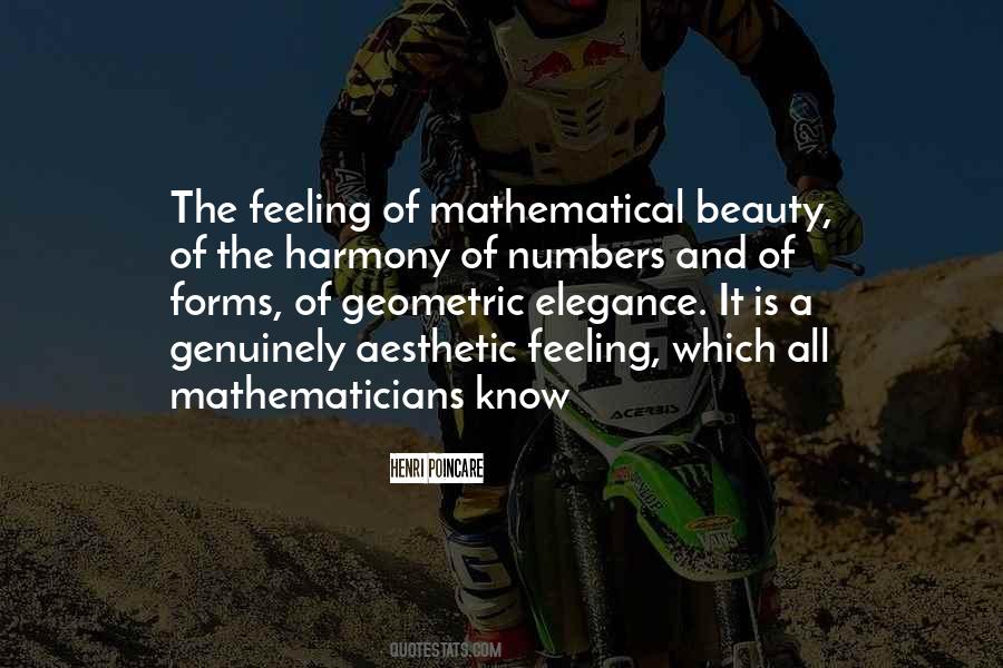 Quotes About Mathematical Beauty #435653