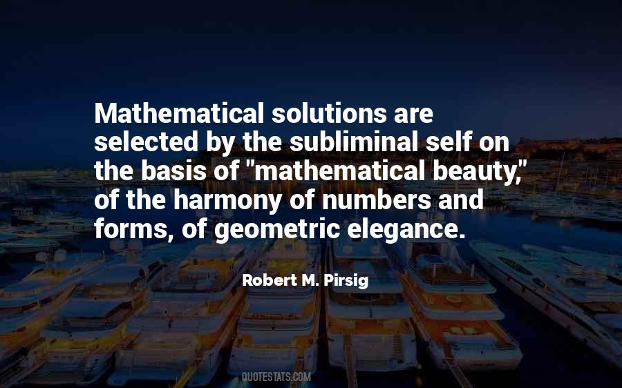 Quotes About Mathematical Beauty #720579