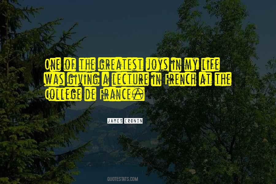 Life Lecture Quotes #1760304