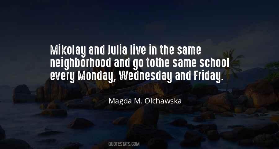 Quotes About Monday #1067242