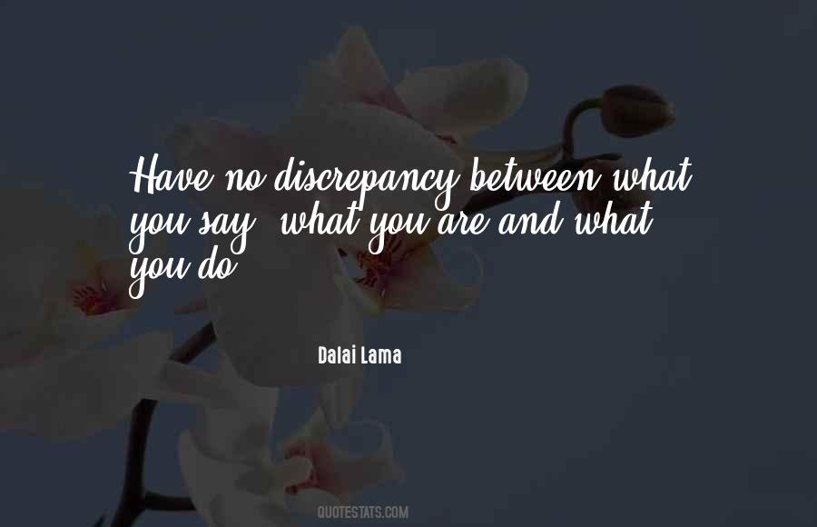 Quotes About Discrepancies #1008604