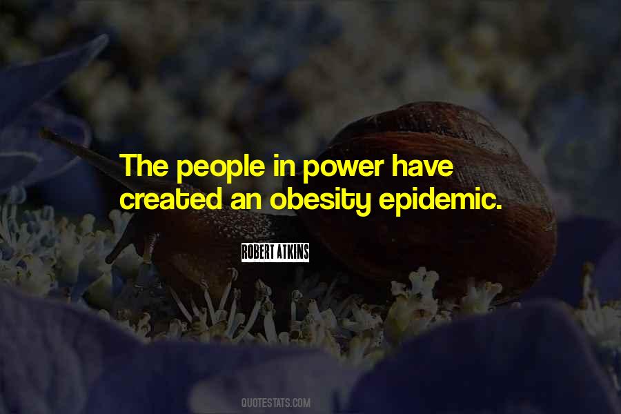 Quotes About Obesity Epidemic #149463