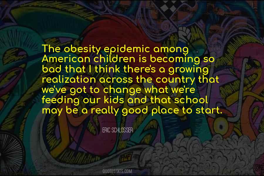 Quotes About Obesity Epidemic #732093