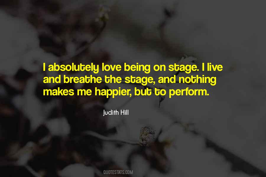 Quotes About Being On Stage #231836