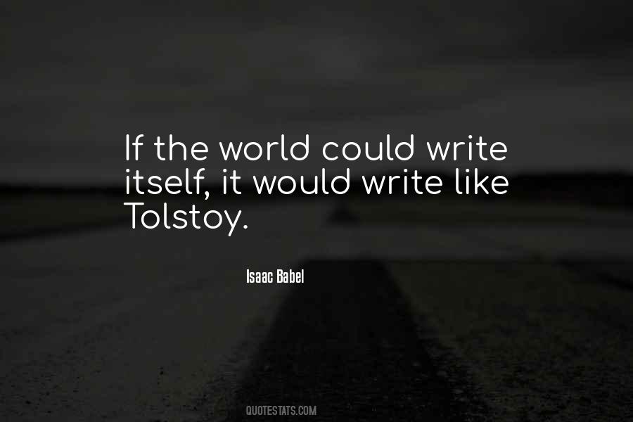 Quotes About Tolstoy #1684704