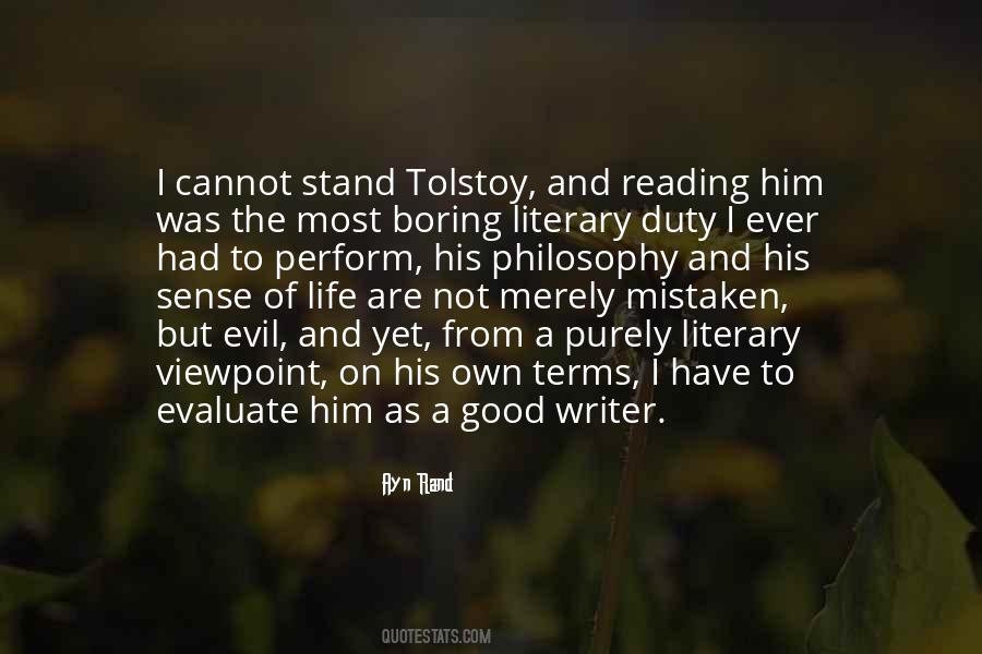 Quotes About Tolstoy #52578