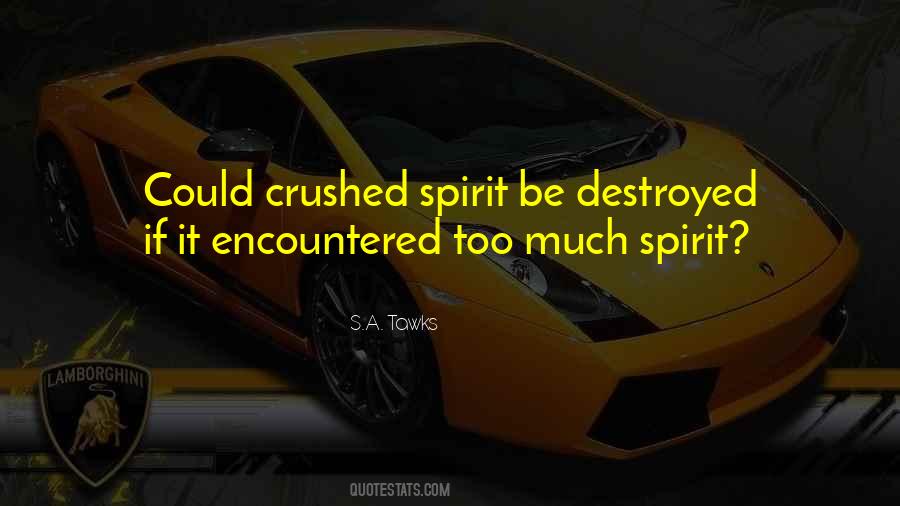 Quotes About A Crushed Spirit #169320