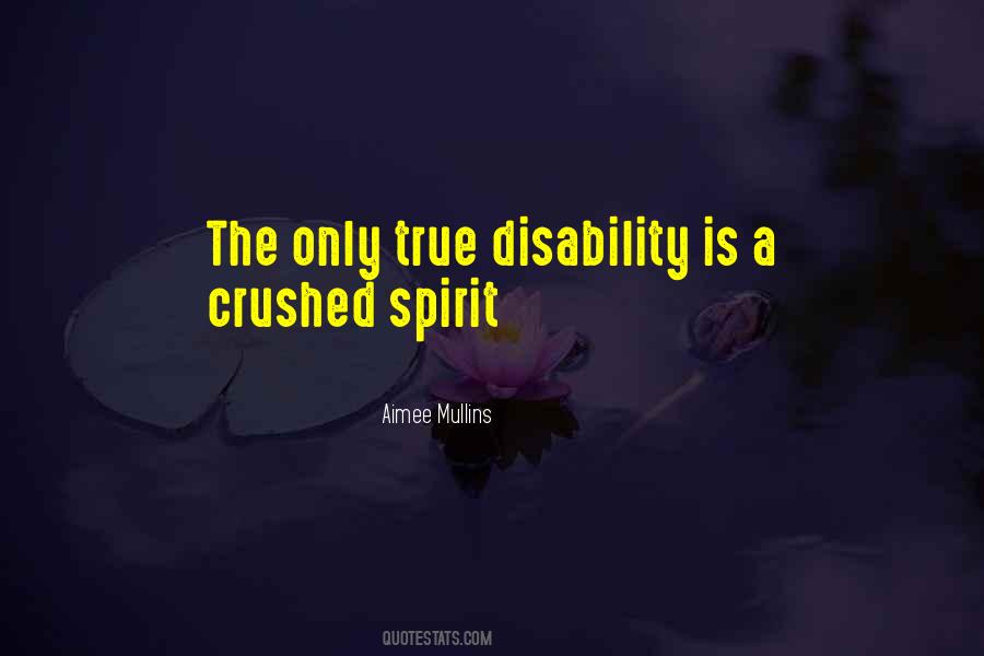 Quotes About A Crushed Spirit #177082