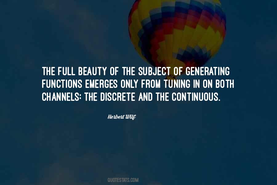 Quotes About Discrete #1315536