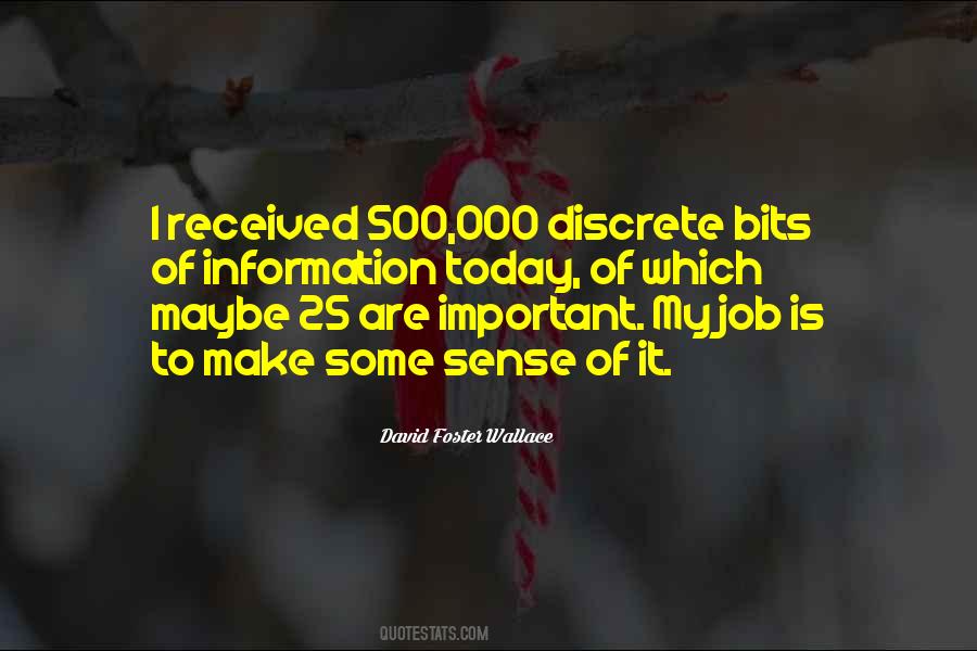 Quotes About Discrete #358561