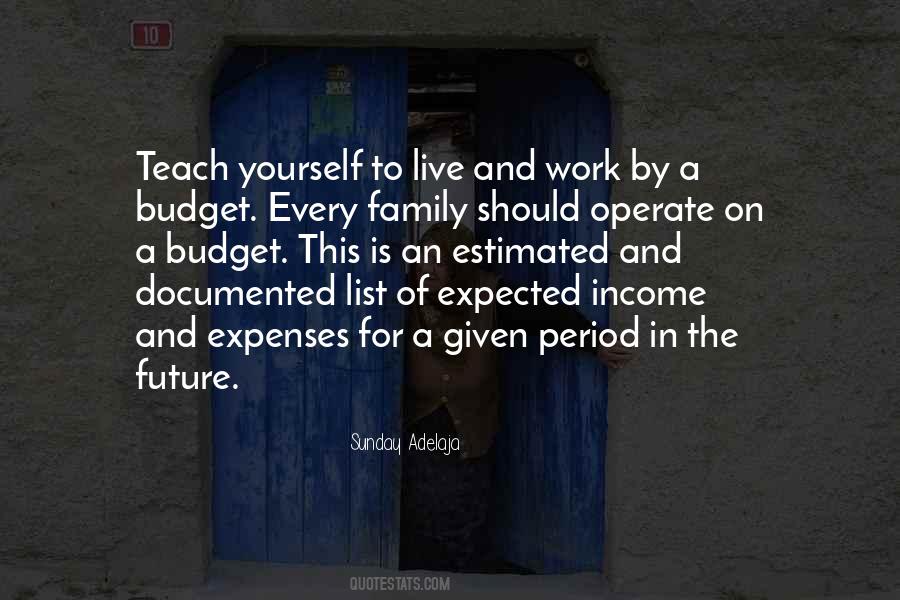 Quotes About Family Budget #1036661