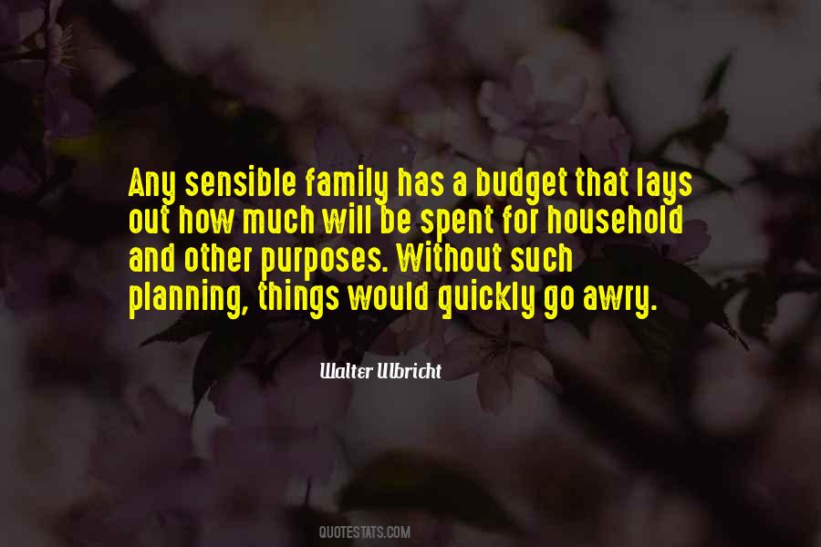 Quotes About Family Budget #1458752