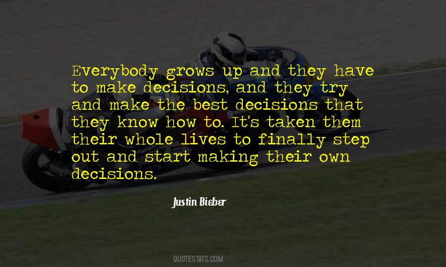 How To Make Decision Quotes #705997