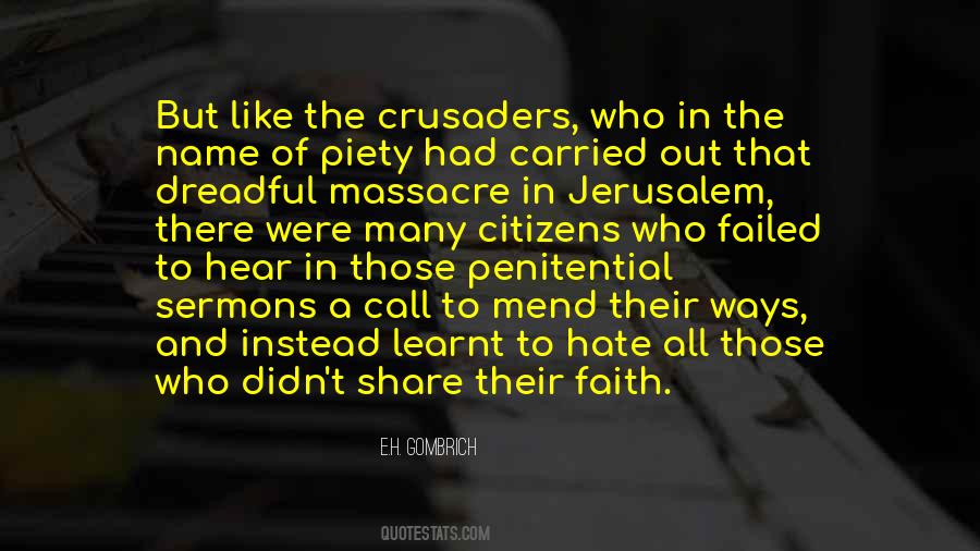 Quotes About Crusaders #1049606